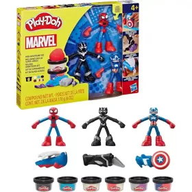   Hasbro Play-Doh Marvel Pókember, Fekete Párduc és Amerika Kapitány gyurmakészlet