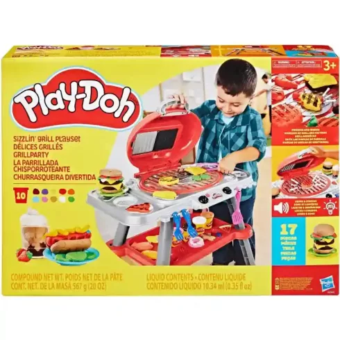 Hasbro Play-Doh interaktív grillparti gyurmakészlet 17+ kiegészítővel
