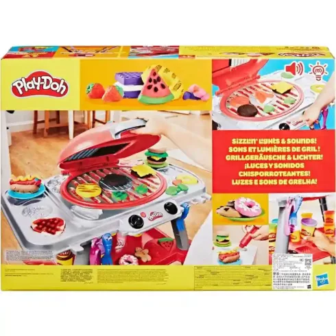 Hasbro Play-Doh interaktív grillparti gyurmakészlet 17+ kiegészítővel