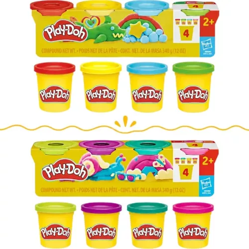 Hasbro Play-Doh 4 tégelyes színes gyurmakészlet