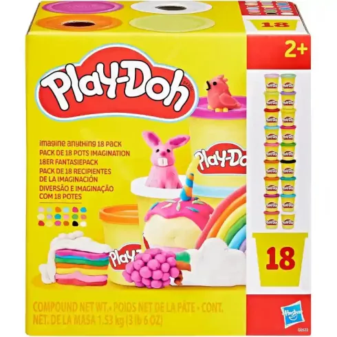 Hasbro Play-Doh 18 tégelyes színes gyurmakészlet