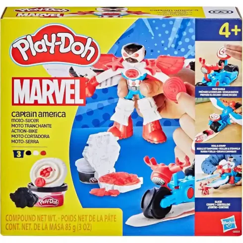 Hasbro Play-Doh Marvel Amerika Kapitány és motorja gyurmakészlet