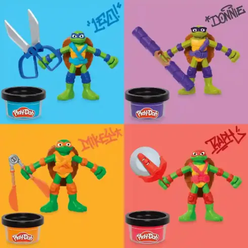 Hasbro Play-Doh Tini Nindzsa Teknőcök Cowabunga gyurmakészlet