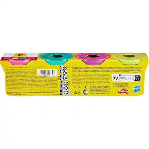 Hasbro Play-Doh 4 tégelyes színes gyurmakészlet