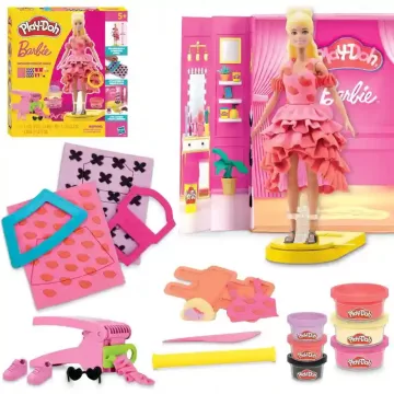   Hasbro Play-Doh Barbie divattervező és divatbemutató gyurmakészlet babával
