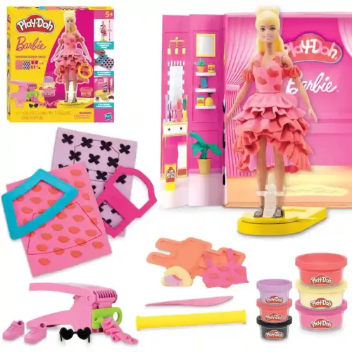 Hasbro Play-Doh Barbie divattervező és divatbemutató gyurmakészlet babával