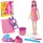 Hasbro Play-Doh Barbie divattervező gyurmakészlet babával - Szívek és frizura