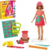 Hasbro Play-Doh Barbie divattervező gyurmakészlet babával - Virágok és rojtok