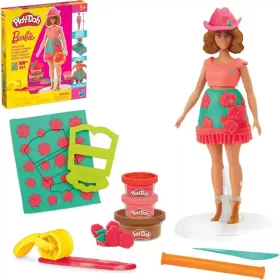   Hasbro Play-Doh Barbie divattervező gyurmakészlet babával - Virágok és rojtok
