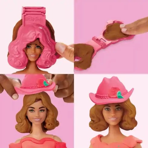 Hasbro Play-Doh Barbie divattervező gyurmakészlet babával - Virágok és rojtok
