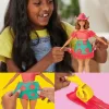 Hasbro Play-Doh Barbie divattervező gyurmakészlet babával - Virágok és rojtok