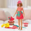 Hasbro Play-Doh Barbie divattervező gyurmakészlet babával - Virágok és rojtok