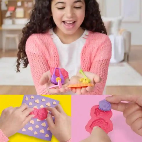 Hasbro Play-Doh Barbie divattervező kiegészítő gyurmakészlet - Virágok és virágkötészet