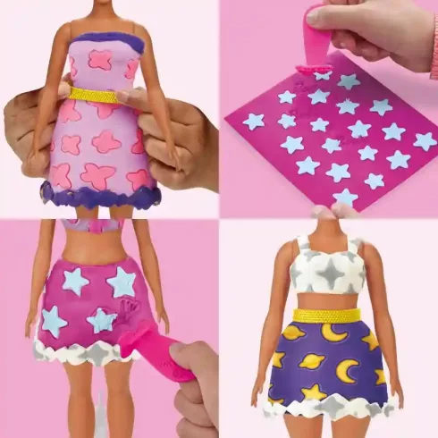 Hasbro Play-Doh Barbie divattervező kiegészítő gyurmakészlet - Csillogás és drágakövek