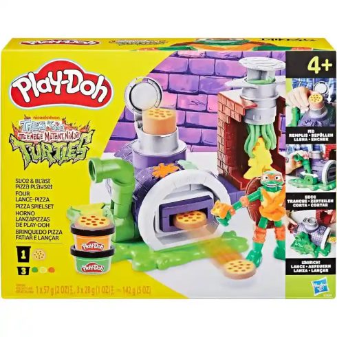 Hasbro Play-Doh Tini Nindzsa Teknőcök pizza kilövő gyurmakészlet