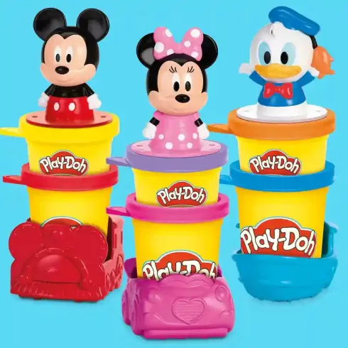 Hasbro Play-Doh Disney Donald kacsa, Minnie és MIckey egér járművei gyurmakészlet