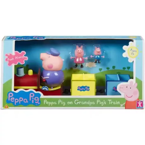 Hasbro Peppa Pig - Nagypapa malac vonata Peppa és Zsoli figurákkal