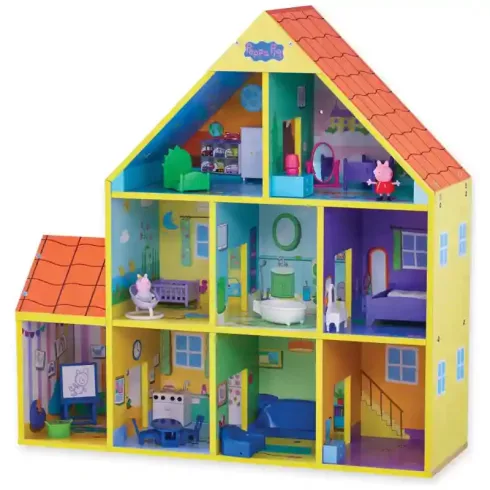 Hasbro Peppa Pig - Peppa malac berendezett nagy családi fa babaháza