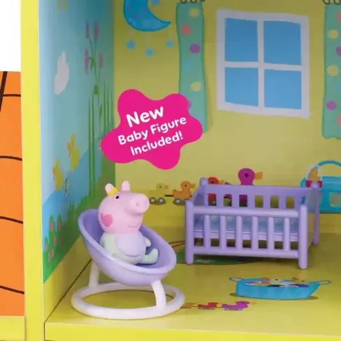 Hasbro Peppa Pig - Peppa malac berendezett nagy családi fa babaháza