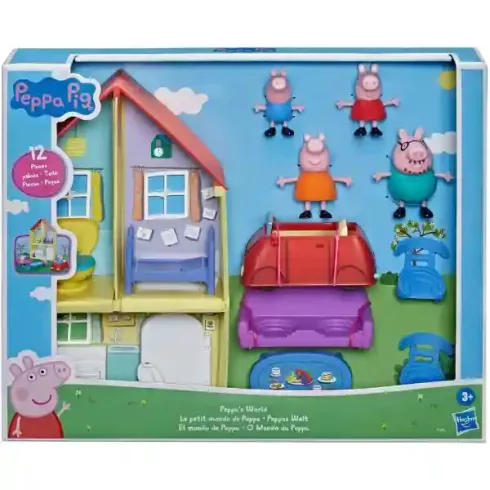 Hasbro Peppa Pig - Peppa malac családi háza figurákkal és kiegészítőkkel