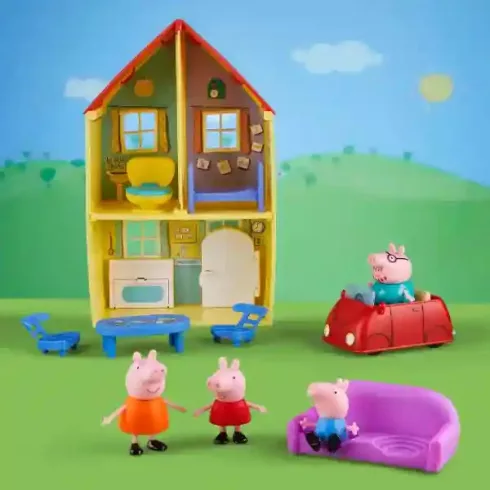 Hasbro Peppa Pig - Peppa malac családi háza figurákkal és kiegészítőkkel