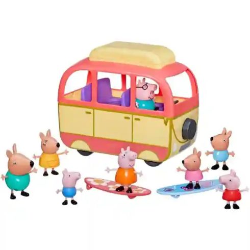 Hasbro Peppa Pig - Peppa malac ausztrál buszos kalandja 8db figurával