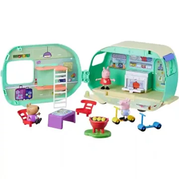   Hasbro Peppa Pig - Peppa malac lakókocsis kalandja figurákkal