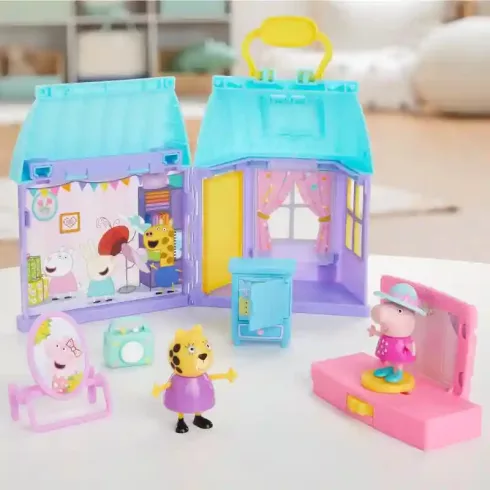 Hasbro Peppa Pig - Táncparti játékszett Peppa malac és Leopárd kisasszony figurákkal