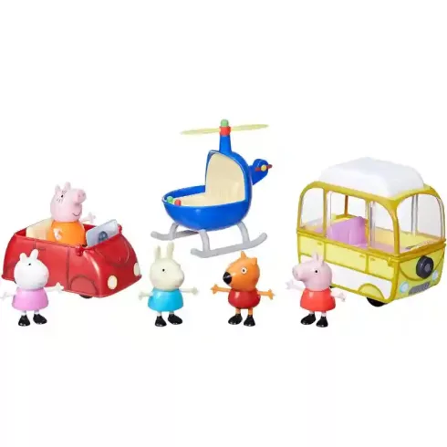 Hasbro Peppa Pig - Peppa malac játékszett járművekkel és figurákkal