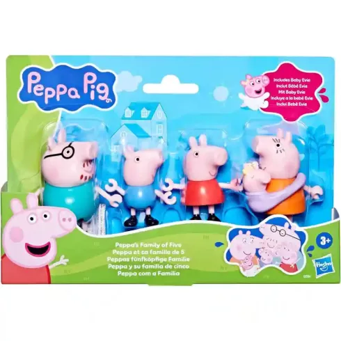 Hasbro Peppa Pig - Peppa malac és családja Evie babával