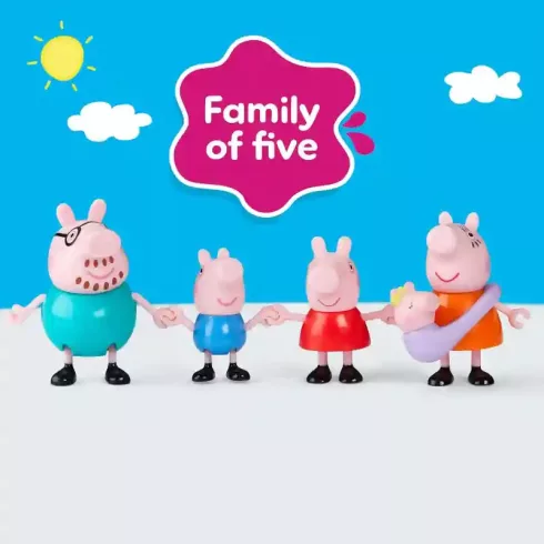 Hasbro Peppa Pig - Peppa malac és családja Evie babával