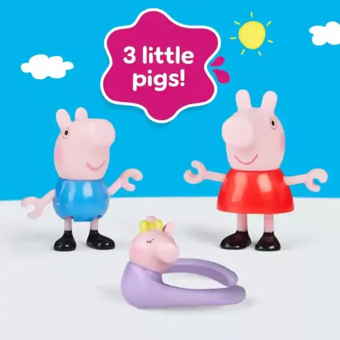 Hasbro Peppa Pig - Peppa malac és családja Evie babával