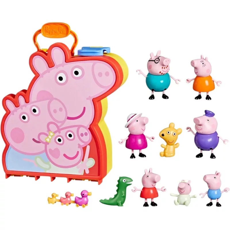 Hasbro Peppa Pig - Peppa malac családi figurakészlet tárolób