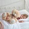 Világosbarna ülő plüss maci 43cm