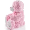 Rózsaszín ülő plüss maci 43cm