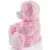 Rózsaszín ülő plüss maci 43cm