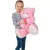Rózsaszín ülő plüss maci 43cm