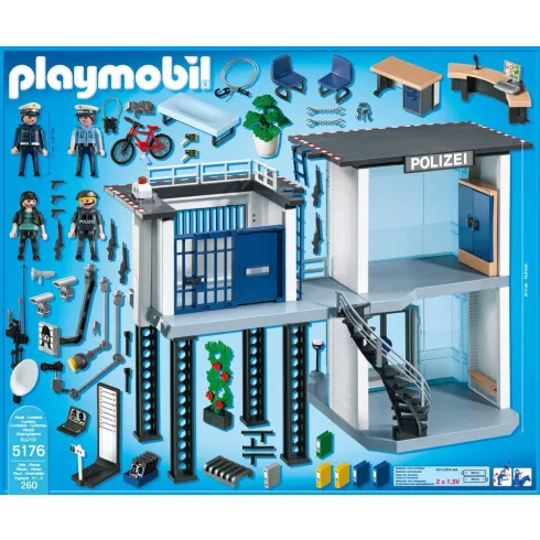 Playmobil 5176 Rendőrség cellával és szirénával