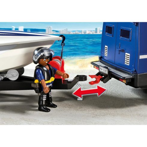 Playmobil 5187 Rendőrautó motorcsónakkal