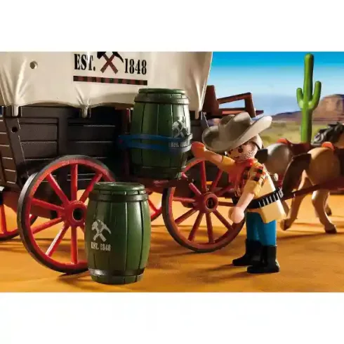 Playmobil 5248 Vadnyugati banditák ponyvás kocsival