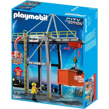 Playmobil 5254 Elektromos rakodóhíd konténerrel