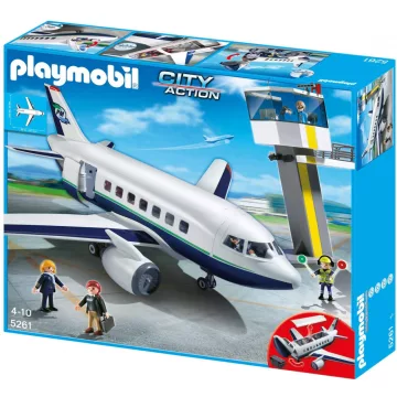   Playmobil 5261 Óriás utas- és teherszállító repülőgép irányítótoronnyal