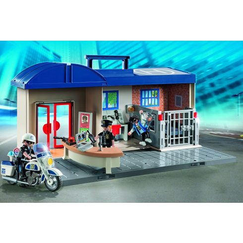 Playmobil 5689 Hordozható rendőrség börtönnel