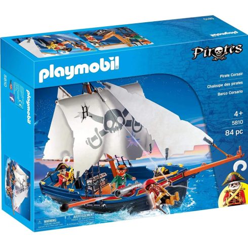 Playmobil 5810 Kalózhajó (csomagolássérült)