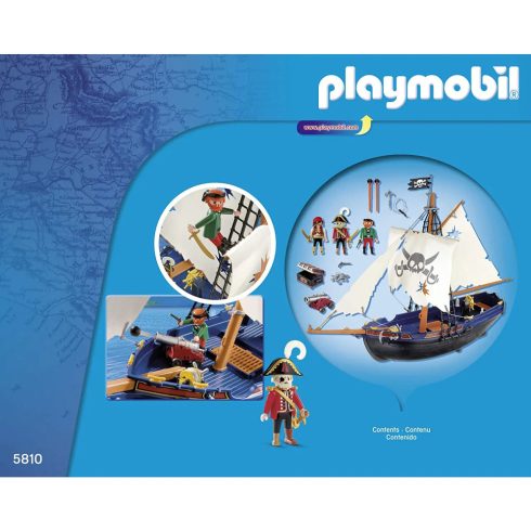 Playmobil 5810 Kalózhajó (csomagolássérült)