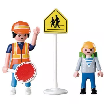 Playmobil 5939 Forgalomirányító és iskolás gyerek
