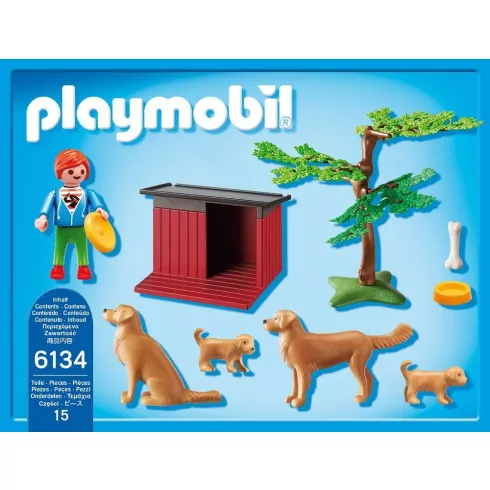 Playmobil 6134 Golden retriever kutyacsalád