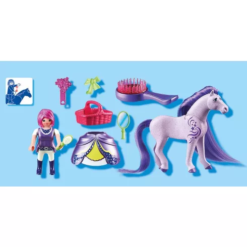 Playmobil 6167 Viola hercegnő és fésülhető lova