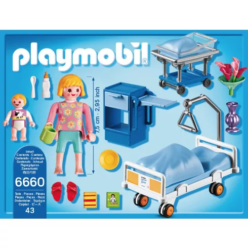 Playmobil 6660 Betegszoba babaággyal