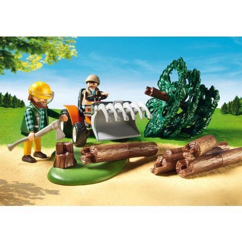 Playmobil 6814 Faszállító traktor